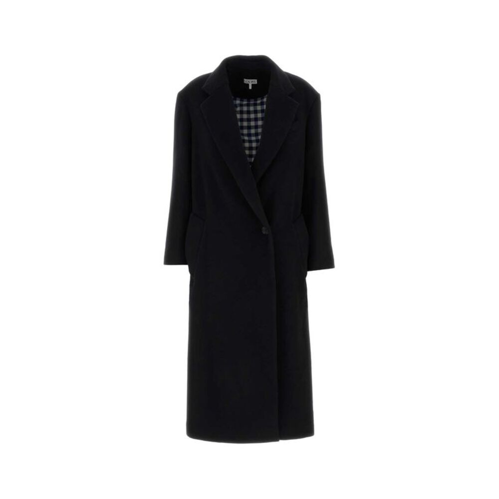 Loewe Women Black Wool Blend Coat